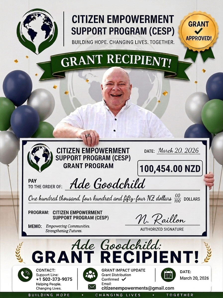 Ade Goodchild — proud CESP grant recipient